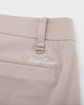Pintuck turn-up pants - Beige