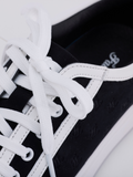 Organza shoe lace logo sneakers - Black