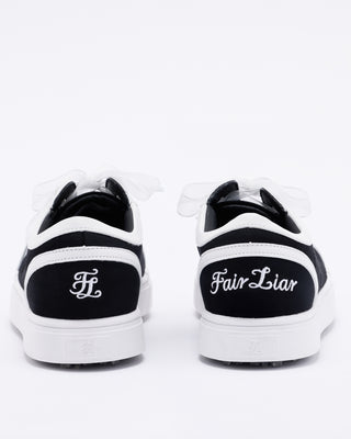 Organza Shoe Lace Logo Sneakers - Black