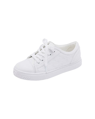 Organza Shoe Lace Logo Sneakers - White
