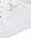 Organza shoe lace logo sneakers - White