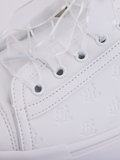 Organza shoe lace logo sneakers - White