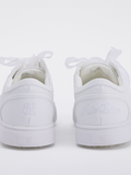 Organza shoe lace logo sneakers - White