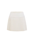 [FL signature] Silk twisted flare pleated skirt - Cream