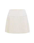 [FL signature] Silk twisted flare pleated skirt - Cream