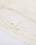 [FL signature] Silk twisted flare pleated skirt - Cream