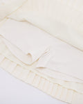 [FL signature] Silk twisted flare pleated skirt - Cream
