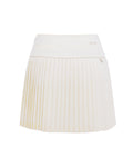 [FL signature] Silk twisted flare pleated skirt - Cream