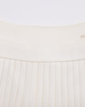 [FL signature] Silk twisted flare pleated skirt - Cream