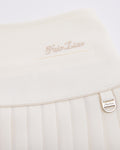 [FL signature] Silk twisted flare pleated skirt - Cream