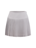 [FL signature] Silk twisted flare pleated skirt - Grey