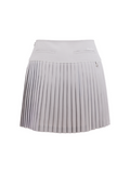 [FL signature] Silk twisted flare pleated skirt - Grey