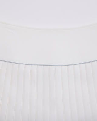 [FL Signature] Fair Liar Silk Twisted Flare Pleated Skirt - White