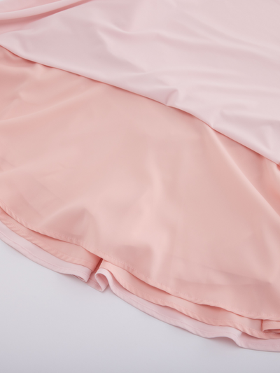 High waist jersey flared skirt - Pink