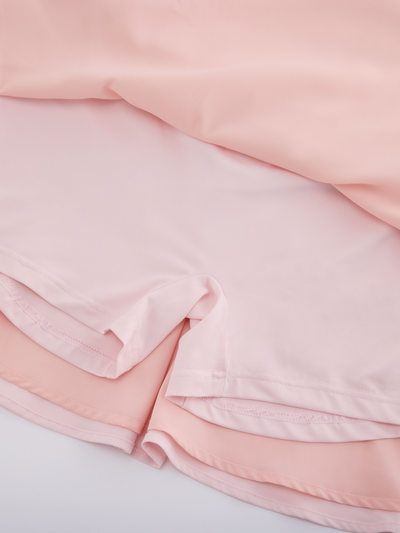 High waist jersey flared skirt - Pink
