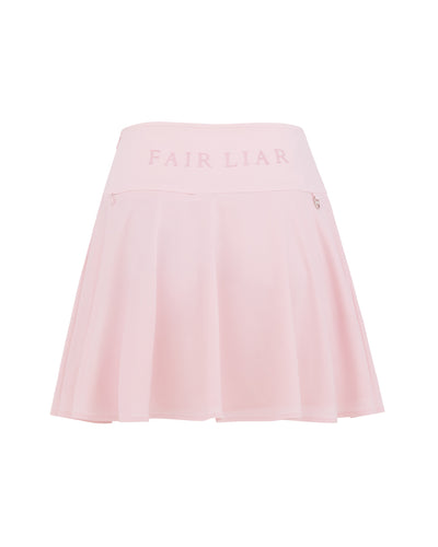 High waist jersey flared skirt - Pink