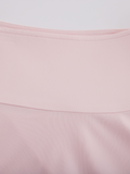 High waist jersey flared skirt - Pink