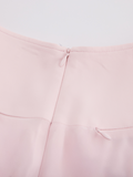 High waist jersey flared skirt - Pink