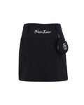High waist ball pocket H-line skirt - Black