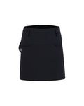 High waist ball pocket H-line skirt - Black