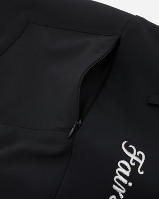 High Waist Ball Pocket H-Line Skirt - Black