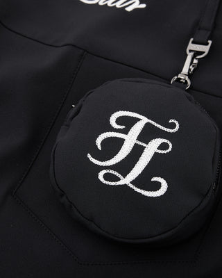 High Waist Ball Pocket H-Line Skirt - Black