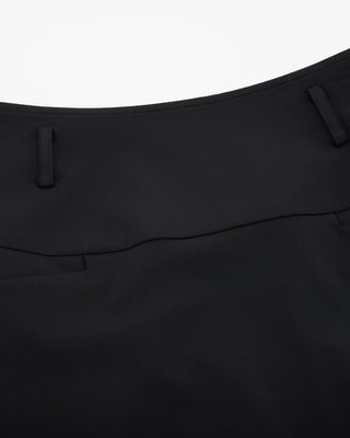 High Waist Ball Pocket H-Line Skirt - Black