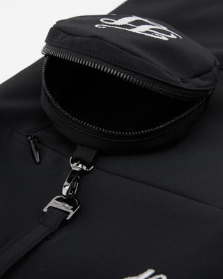High Waist Ball Pocket H-Line Skirt - Black