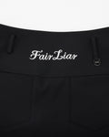 High waist ball pocket H-line skirt - Black