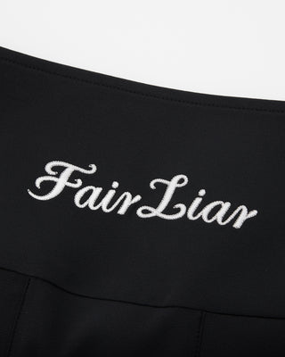 High Waist Ball Pocket H-Line Skirt - Black