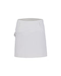 High waist ball pocket H-line skirt - White