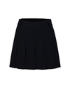 Lettering jacquard pleated skirt - Black