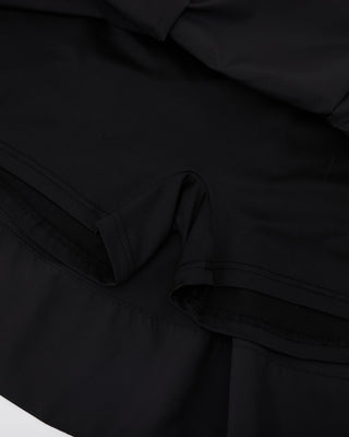 Double Layer Flared Skirt - Black