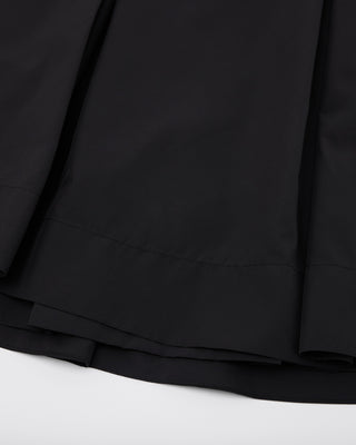 Double Layer Flared Skirt - Black