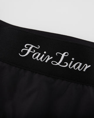 Double Layer Flared Skirt - Black