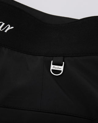 Double Layer Flared Skirt - Black