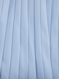 Pique pleated skirt - Light Blue