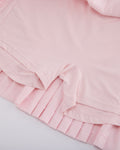Pique pleated skirt - Pink