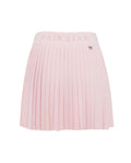 Pique pleated skirt - Pink