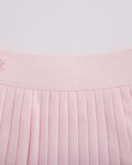 Pique pleated skirt - Pink