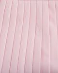 Pique pleated skirt - Pink