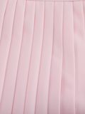 Pique pleated skirt - Pink