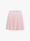 Pique pleated skirt - Pink