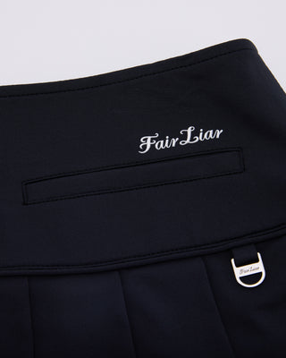 Fair Liar Performance Pleated Skirt - Black