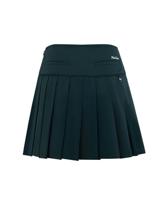 Fair Liar Performance Pleated Skirt - Dark green