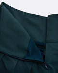 Fair Liar Performance Pleated Skirt - Dark green