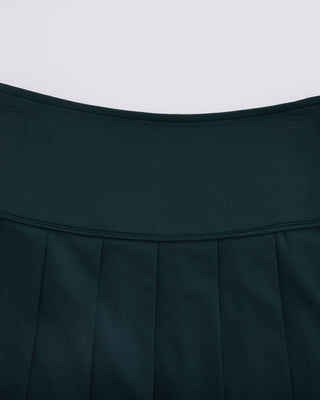 Fair Liar Performance Pleated Skirt - Dark green