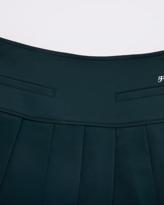 Fair Liar Performance Pleated Skirt - Dark green