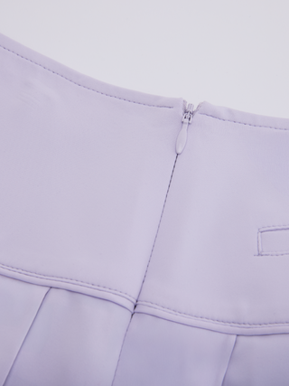 Fair Liar Performance Pleated Skirt - Lavender