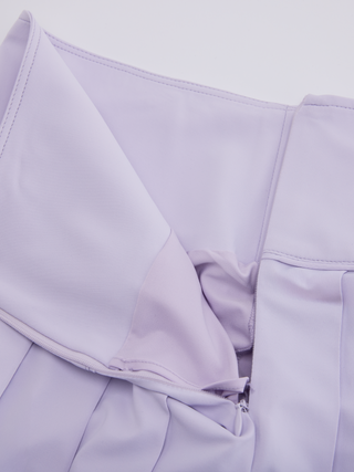 Fair Liar Performance Pleated Skirt - Lavender